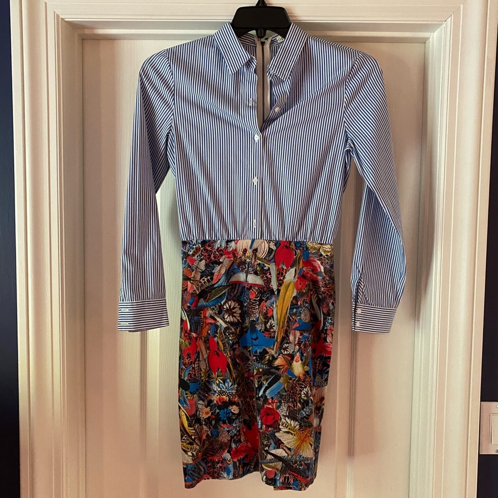 Alice + Olivia Mixed Print Dress